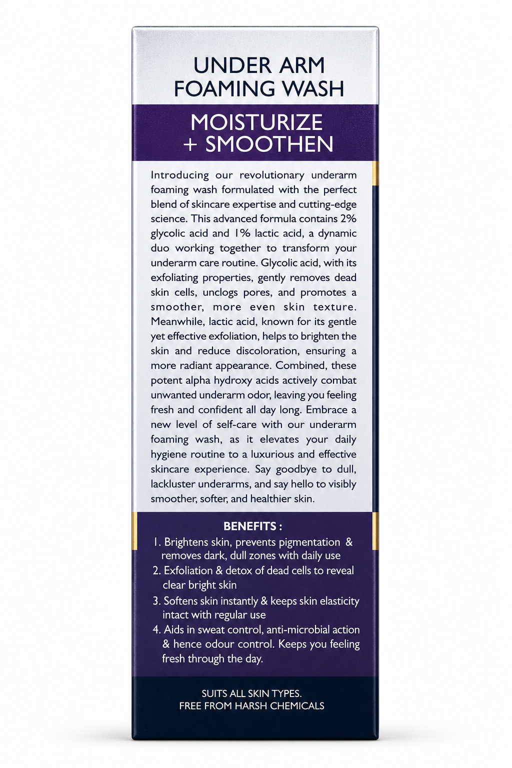 Ewenfeel-K Dermaclinical Under Arm Foaming Wash – Moisturize & Smoothen | 120ml