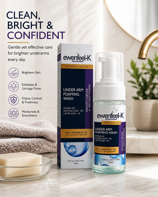 Ewenfeel-K Dermaclinical Under Arm Foaming Wash – Moisturize & Smoothen | 120ml