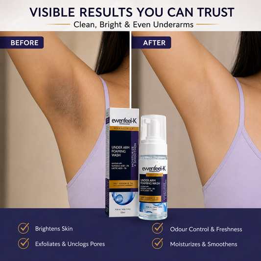 Ewenfeel-K Dermaclinical Under Arm Foaming Wash – Moisturize & Smoothen | 120ml
