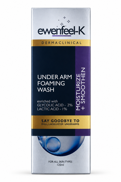 Ewenfeel-K Dermaclinical Under Arm Foaming Wash – Moisturize & Smoothen | 120ml