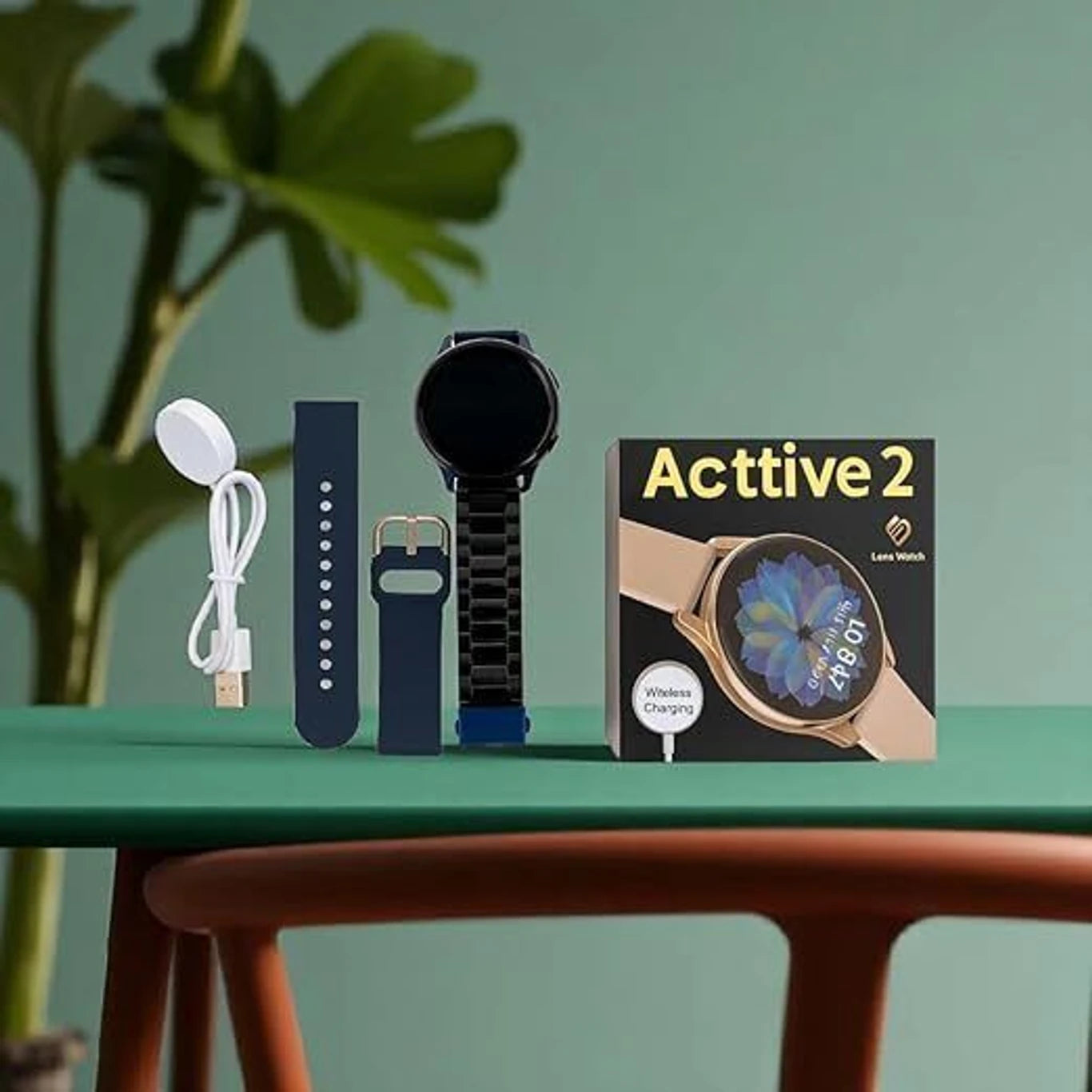 Active 2 Smart Watch with Wireless Charging & AMOLED Display