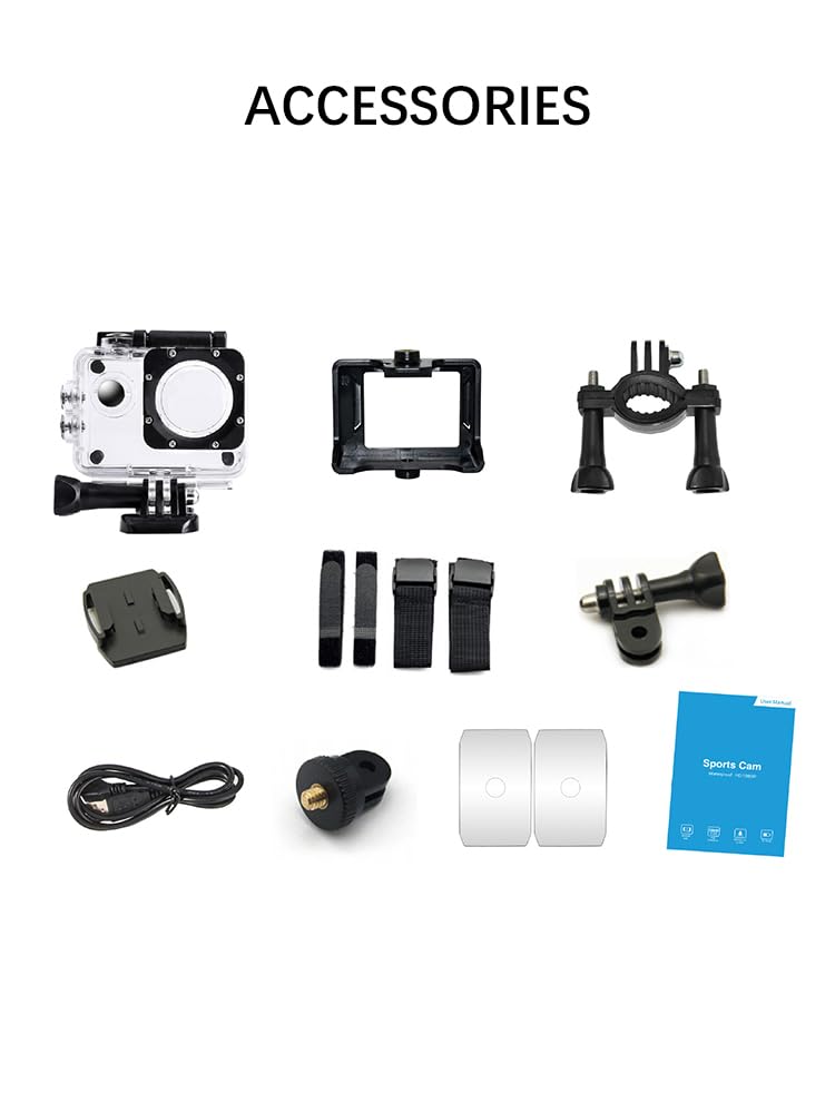 4K Ultra HD Action Camera with WiFi & Waterproof Case