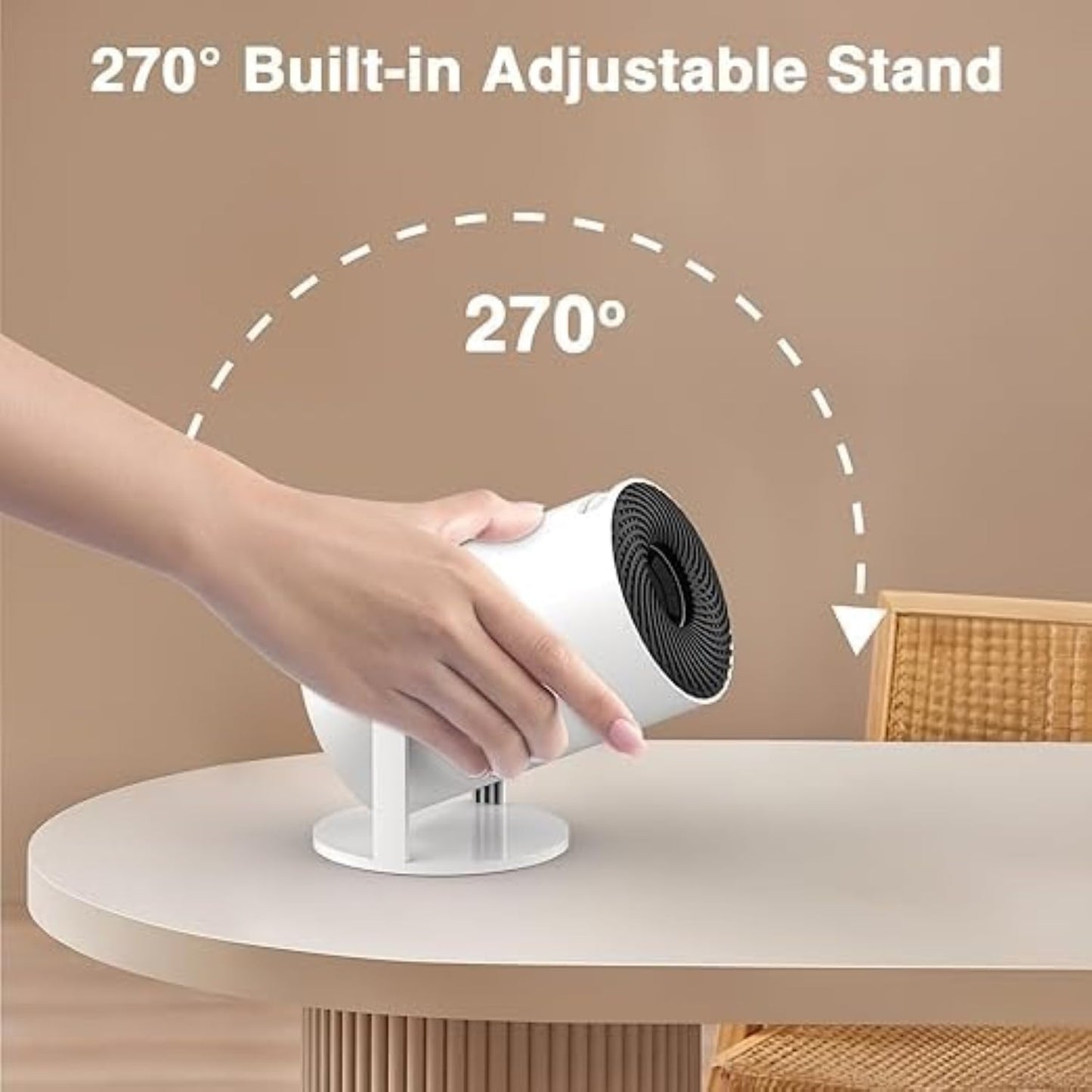 HY300 Smart Portable Projector — 180° Adjustable, Android WiFi